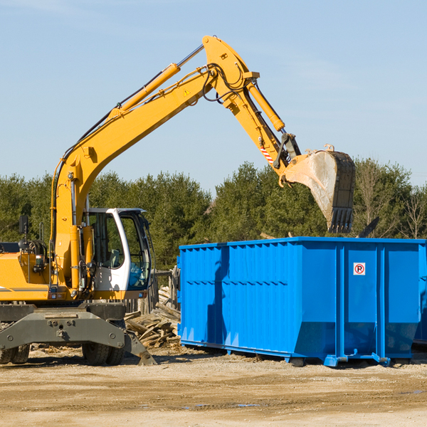 can i choose the location where the residential dumpster will be placed in Harbison Canyon CA